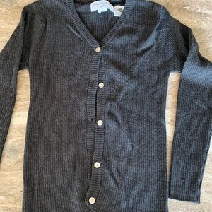 Charcoal Grey Cardigan, size XS like new condition